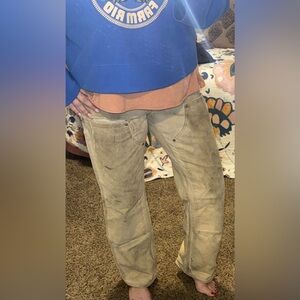 Carhartt Tan Canvas Pants (size 33x32)